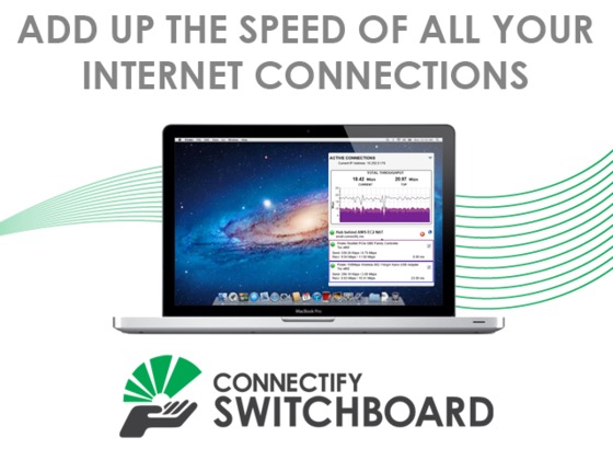 Connectify Switchboard combines your internet connections to maximize speed

