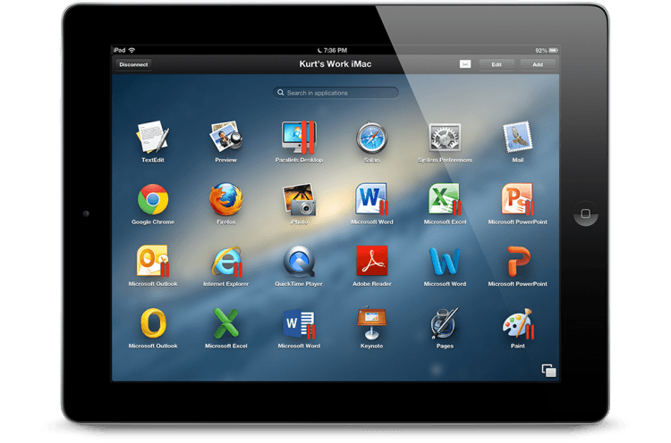 Parallels Access lets you remotely run Windows and OS X desktop software from an iPad, as if they were native apps